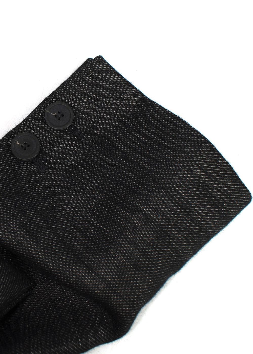 Emporio Armani Grey Pinstripe Wool Single Breasted Blazer