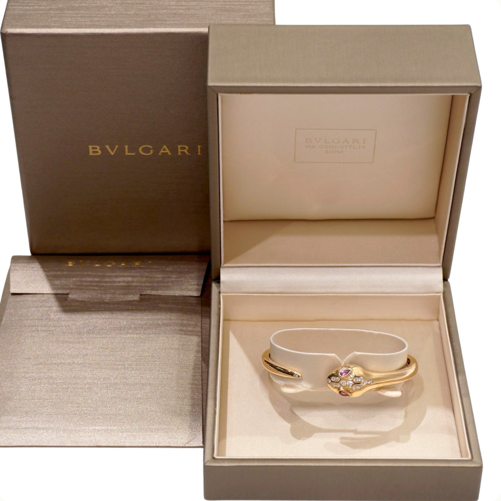 Bvlgari Serpenti Viper Ring in 18k Rose Gold