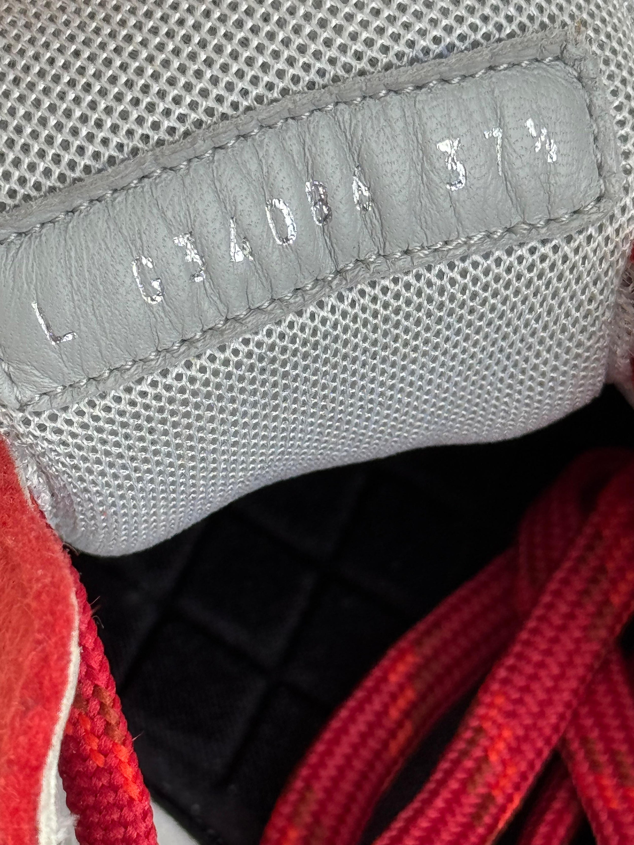 Chanel Red Lowtop Sneakers