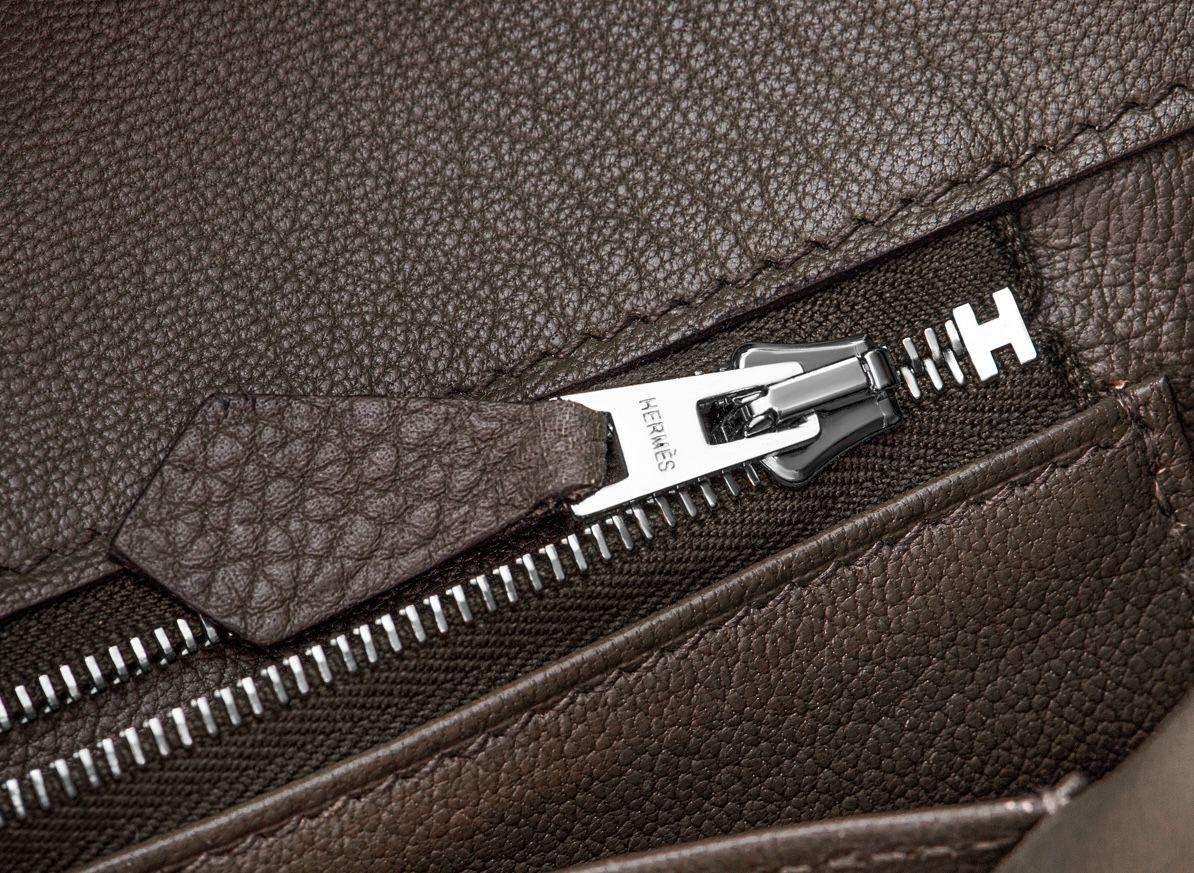 Hermes Birkin 35 in Gris Etain Togo Leather with Palladium Hardware