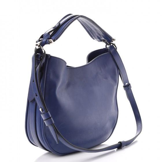 Givenchy Blue Leather Hobo Bag
