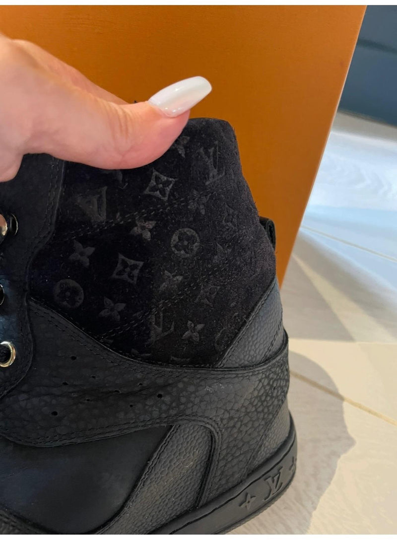 Louis Vuitton Black Monogram Ankle Boots