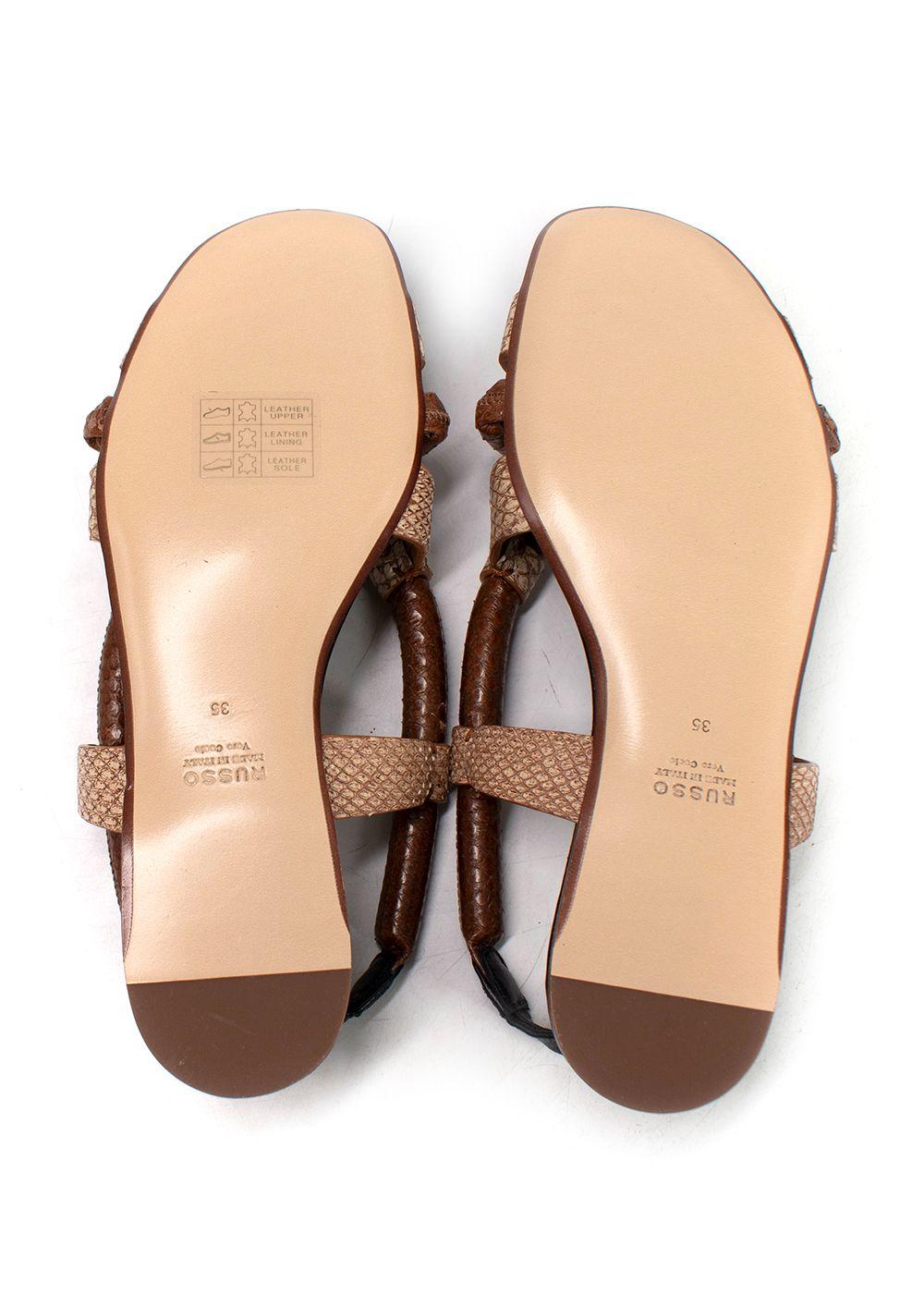 Francesco Russo Python Sandals