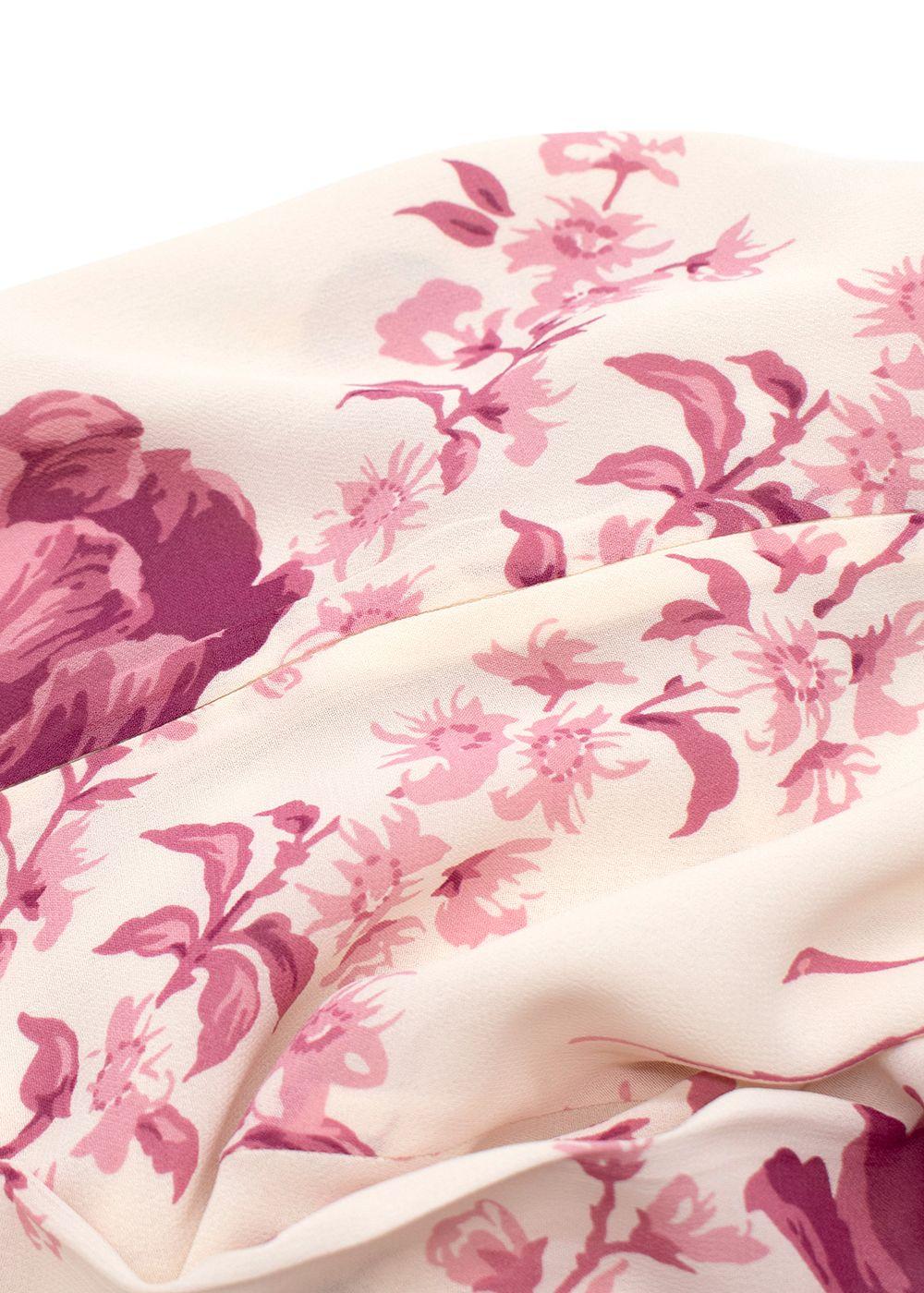 Reformation Ferris Dress in Cream with Pink Florals