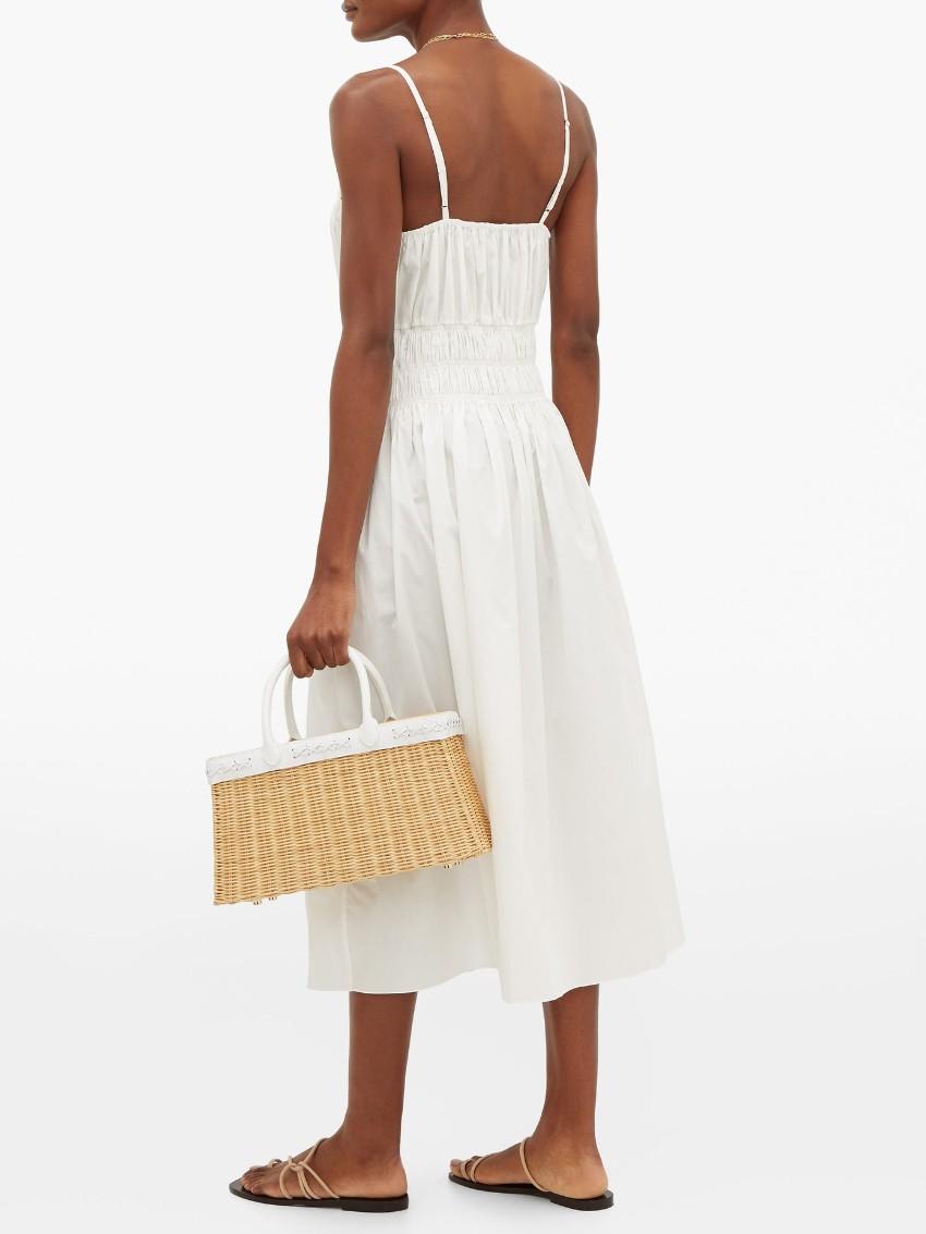 Three Grace London Ruched White Dress