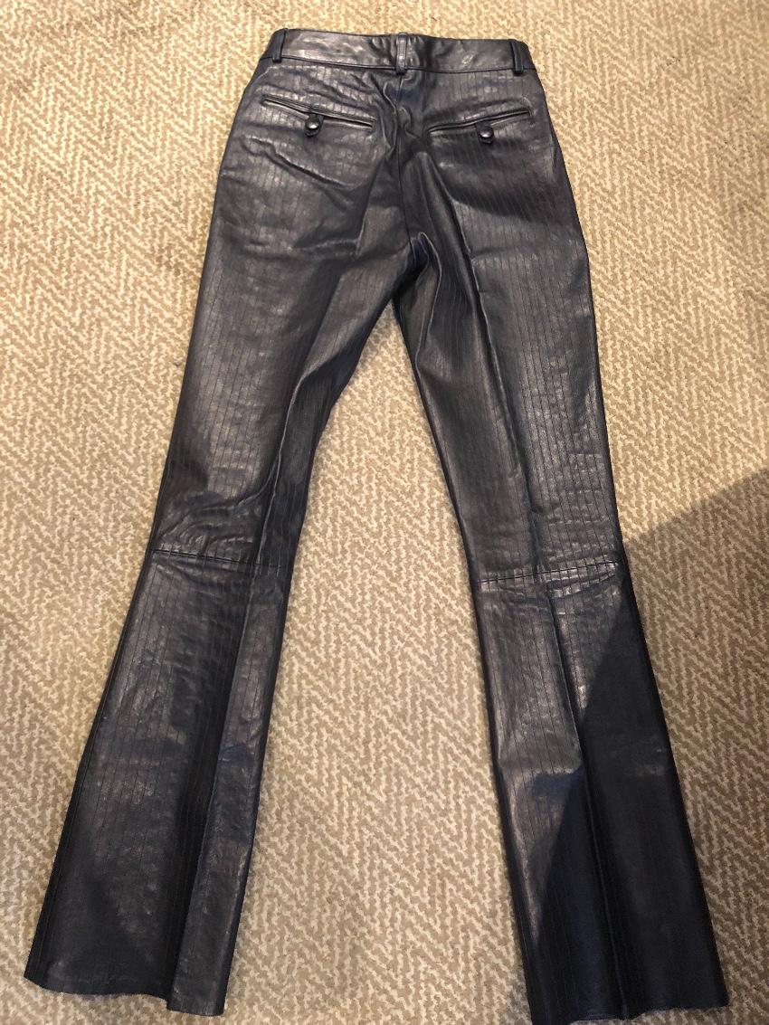 Jitrois Pinstripe Leather Pants
