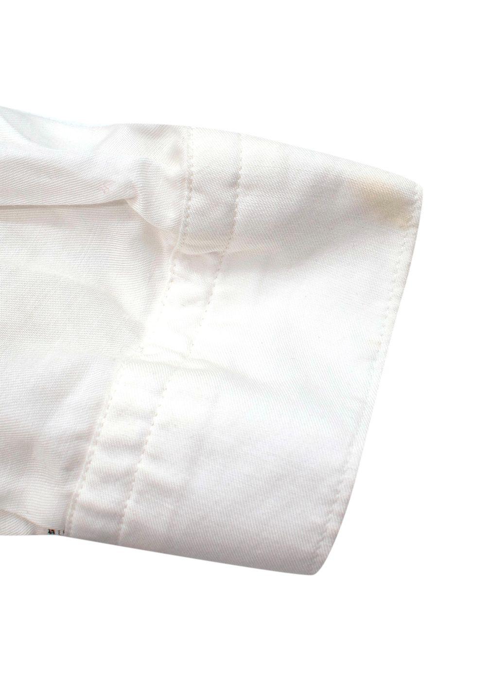 Pistol Print White Cotton Shirt