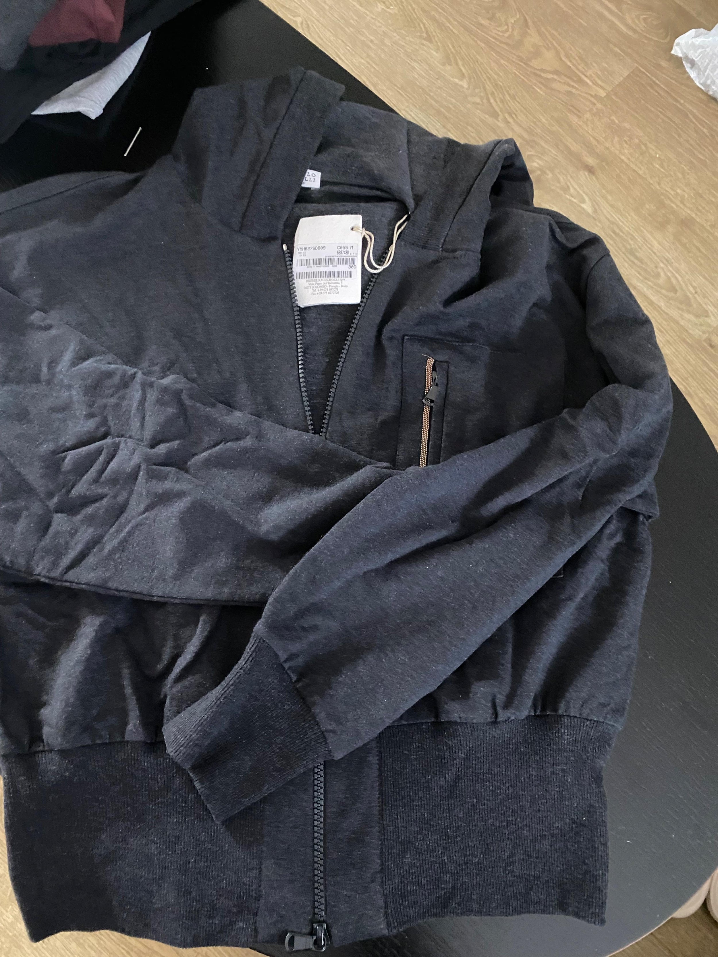 Brunello Cucinelli Black Jacket and Joggers Tracksuit