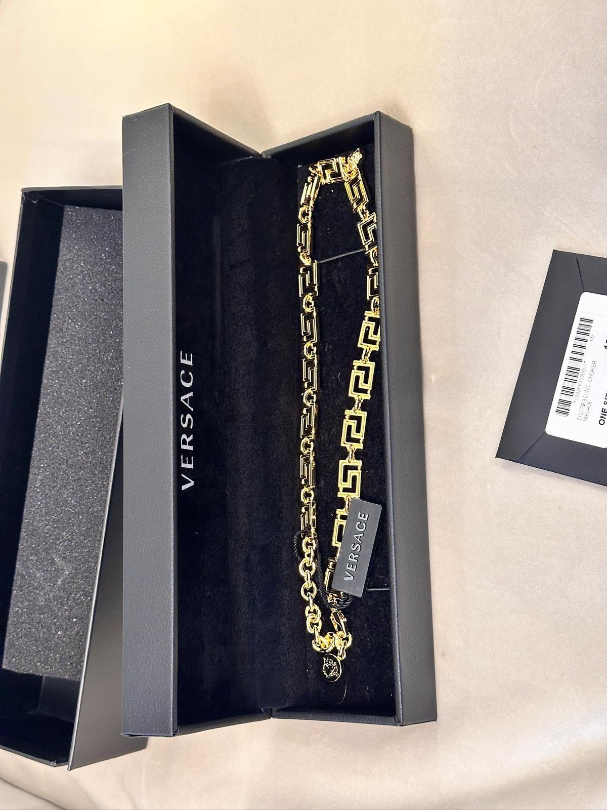 Gold Metal Choker Necklace
