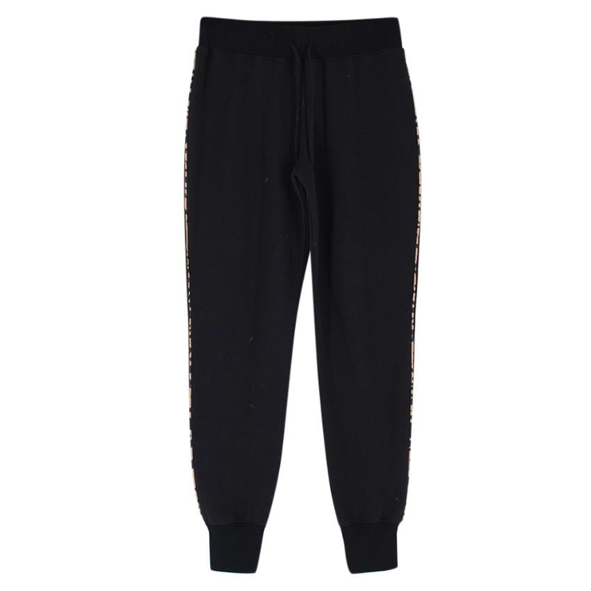 Madeleine Thompson Black & Leopard Cotton Joggers