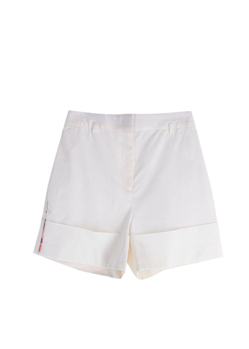 Emilio Pucci White Tailored Shorts