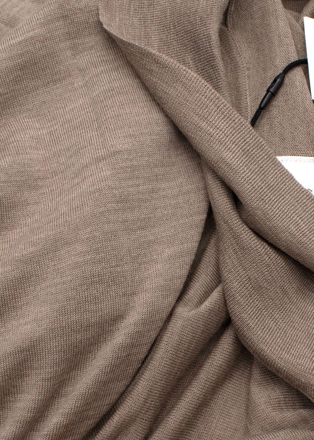 Leset Sand Brown James V Neck Polo Shirt