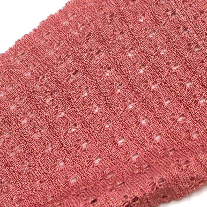 LiuJo Metallic Coral Knit Cardigan