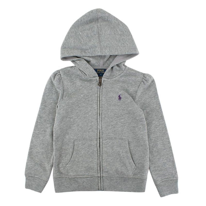 Polo Ralph Lauren Grey Cotton Pony Logo Hoodie