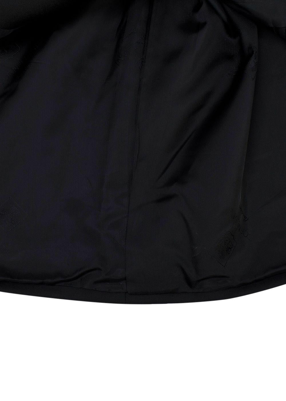 Corneliani Black Extra Fine Wool Single Breasted Suit