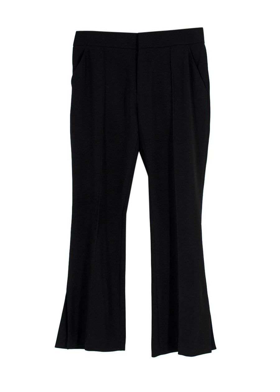 La Mania Black Kick Flare Trousers