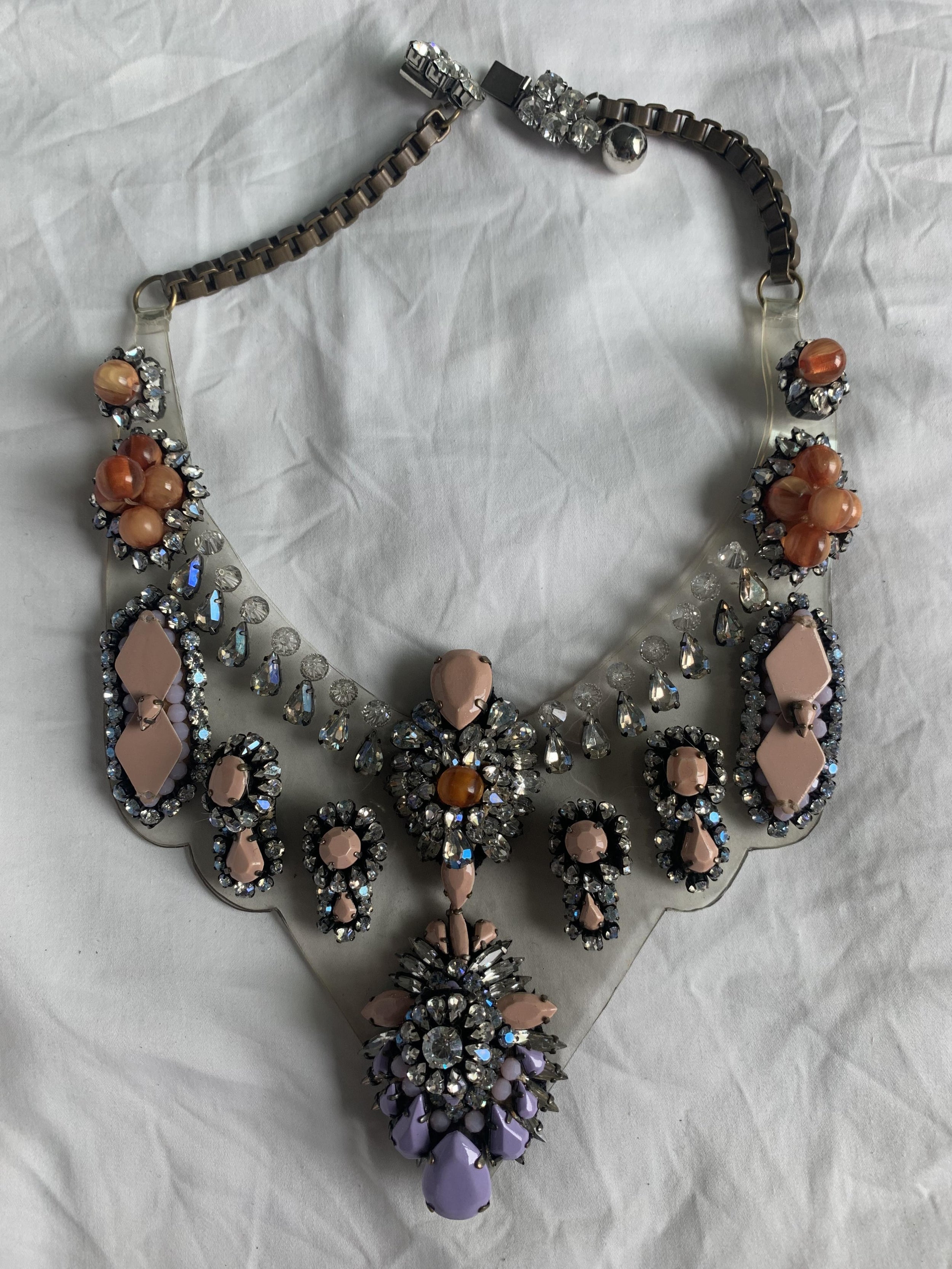 Shourouk Crystal Embellished Bib Necklace