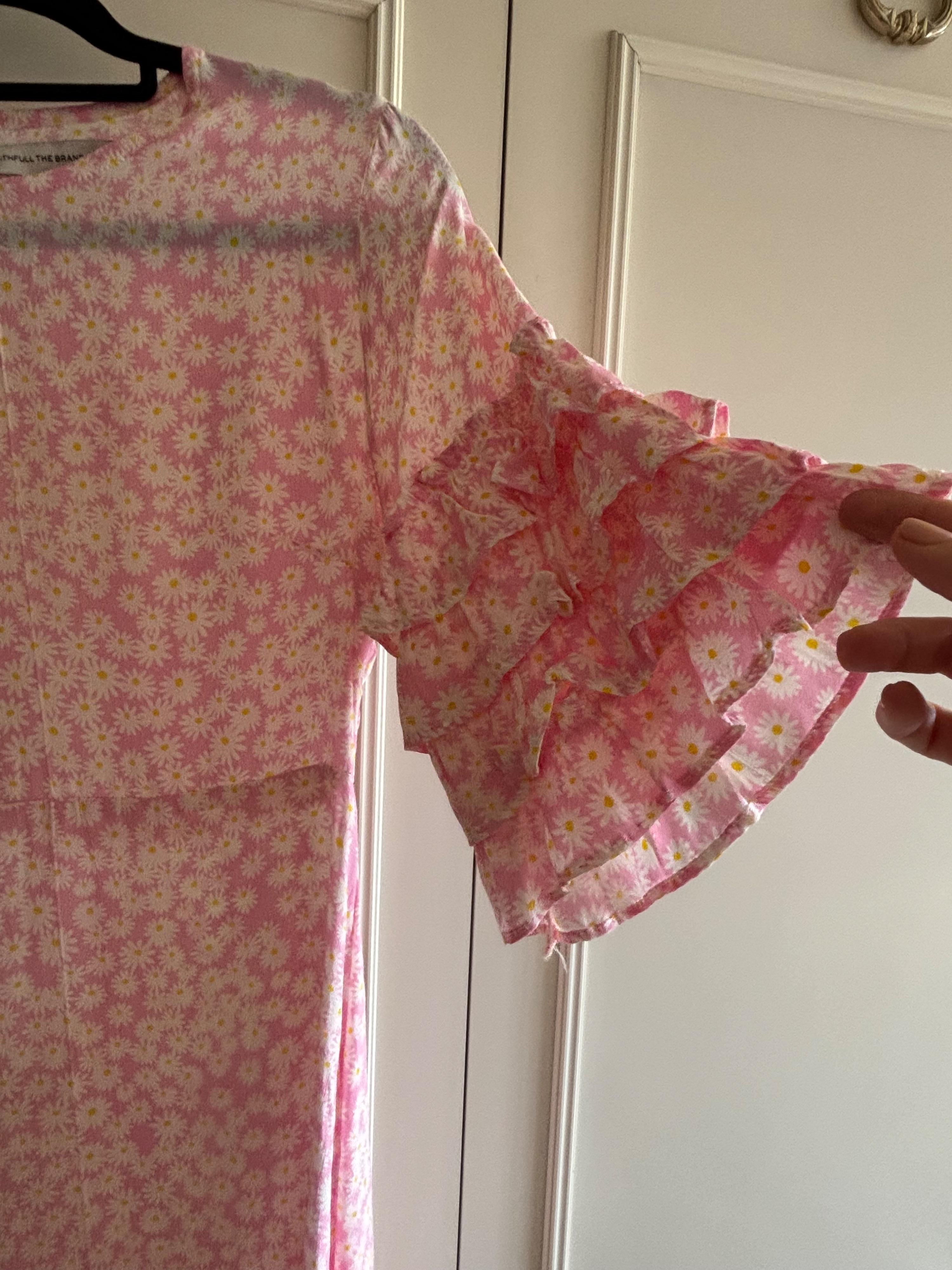 Faithful The Brand  Pink Cotton Mini Dress