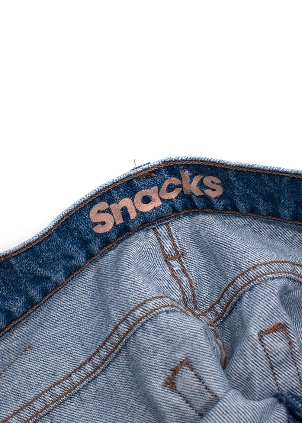 Mother Snacks Blue Push Pop High Waisted Jeans
