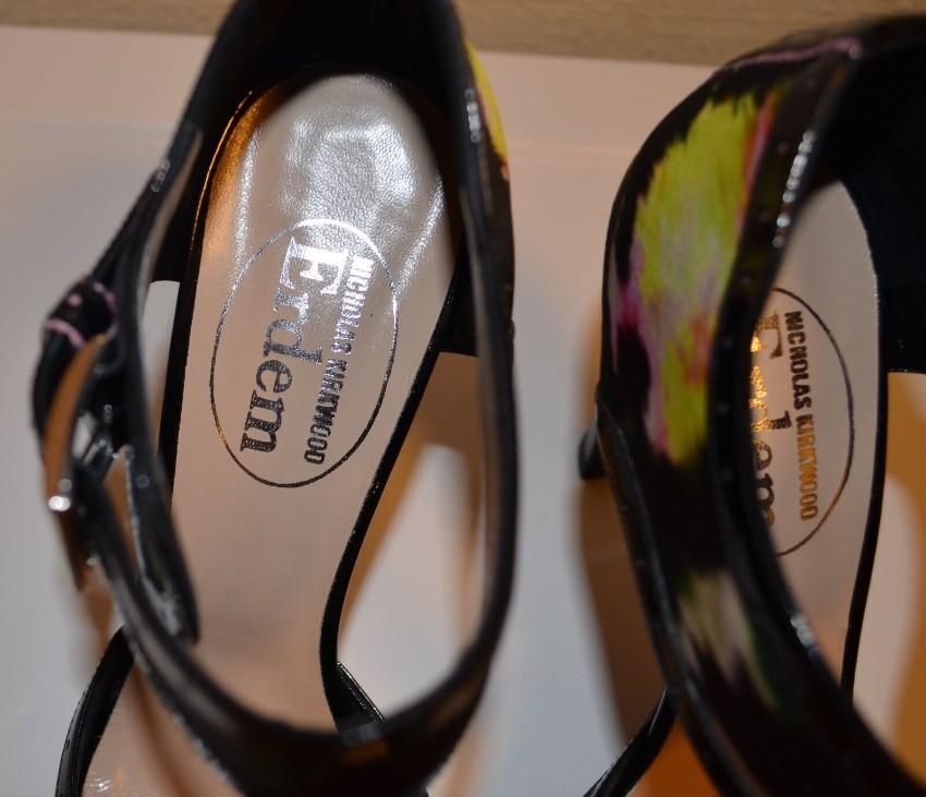 Nicholas Kirkwood Sating & Leather Painted Sandals