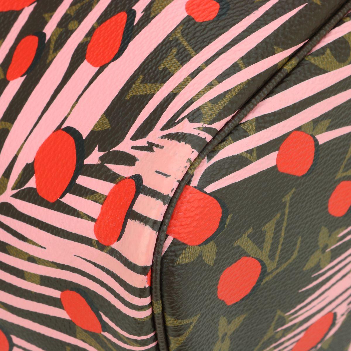 Monogram Jungle Dots Rose Ballerine Neverfull MM Bag
