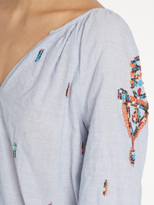 Velvet by Graham & Spencer Shailene Embroidered Blouse