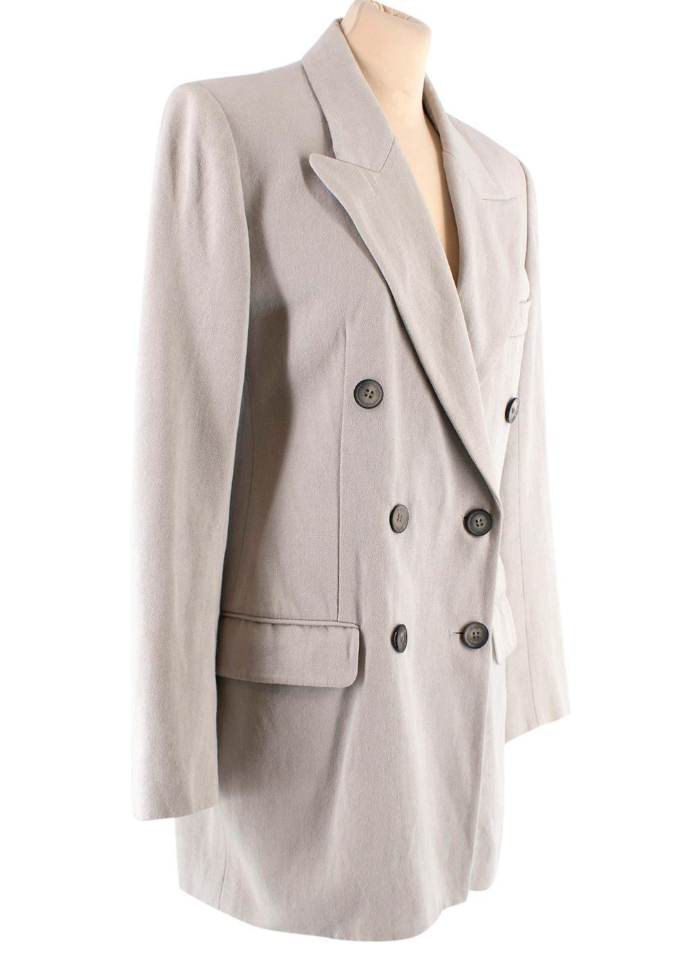 Isabel Marant Light Grey Double-Breasted Blazer