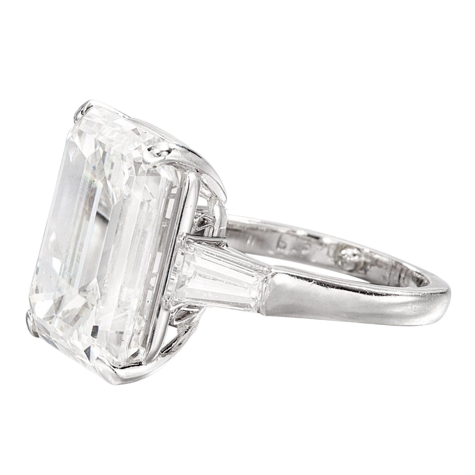 Verde 5ct IGI Certified Lab Grown Emerald Cut Diamond Ring