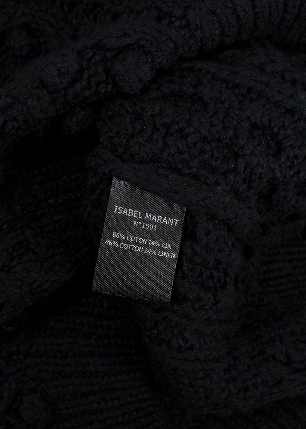 Isabel Marant Black Cable Knit Jumper