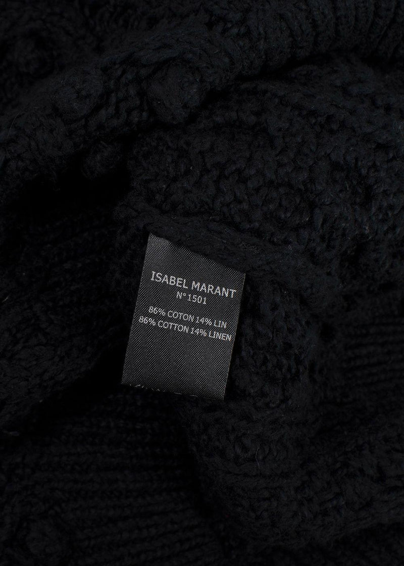 Isabel Marant Black Cable Knit Jumper