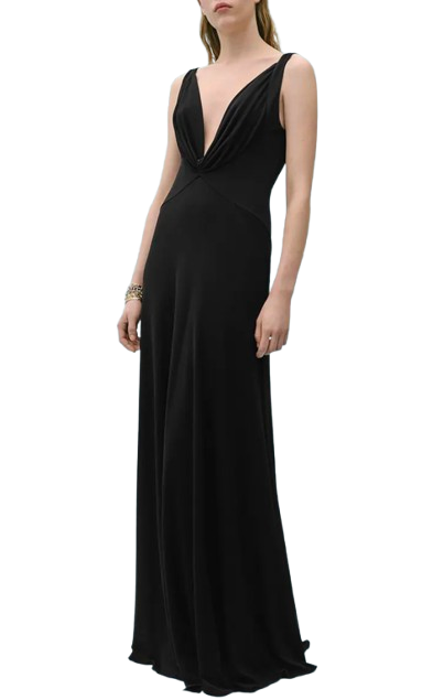Victoria Beckham x Mango Black Maxi Dress