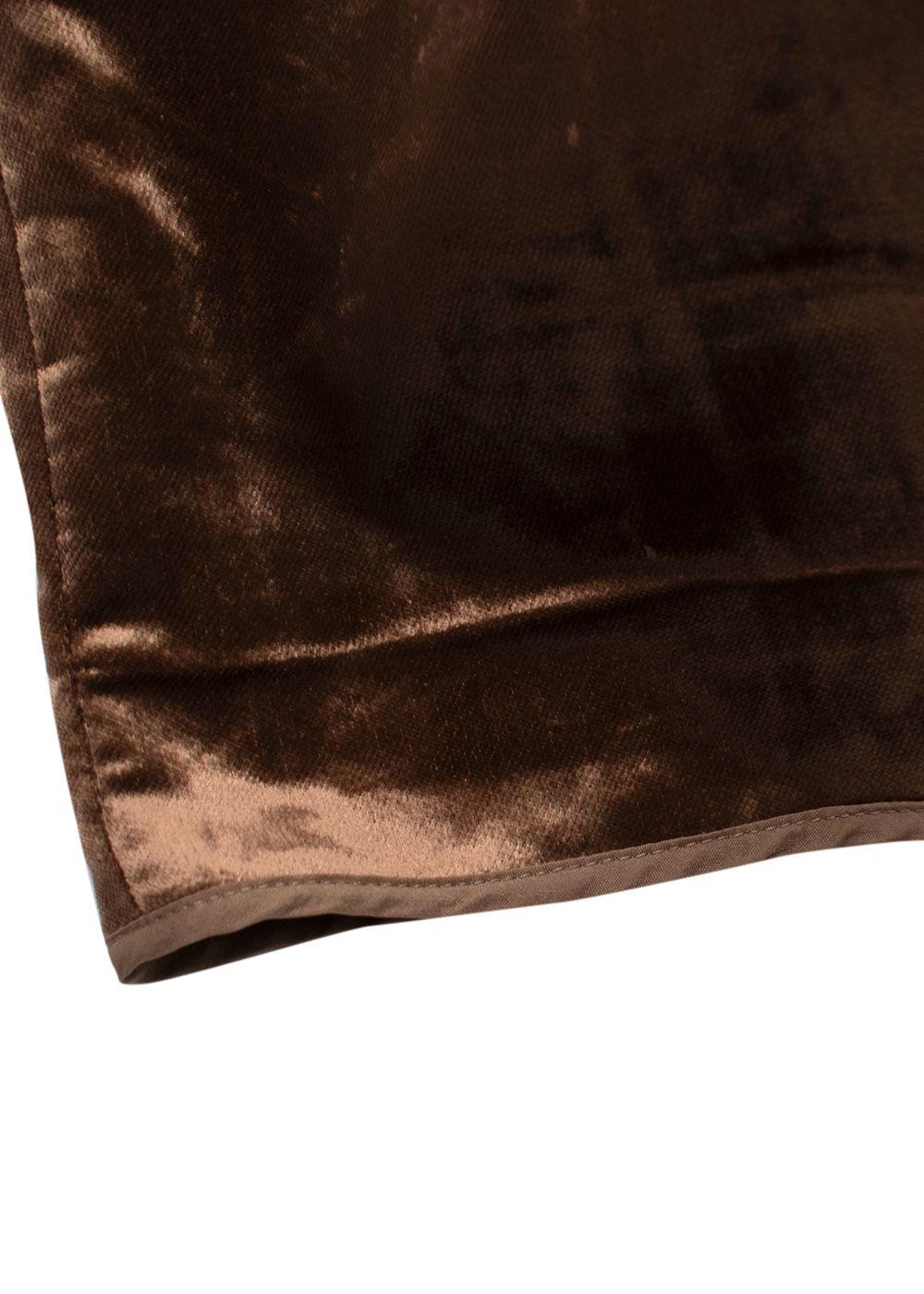 Brunello Cucinelli Bronze Velvet Trousers
