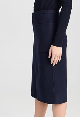 Vince Brushed Recycled Wool-Blend Pencil Skirt