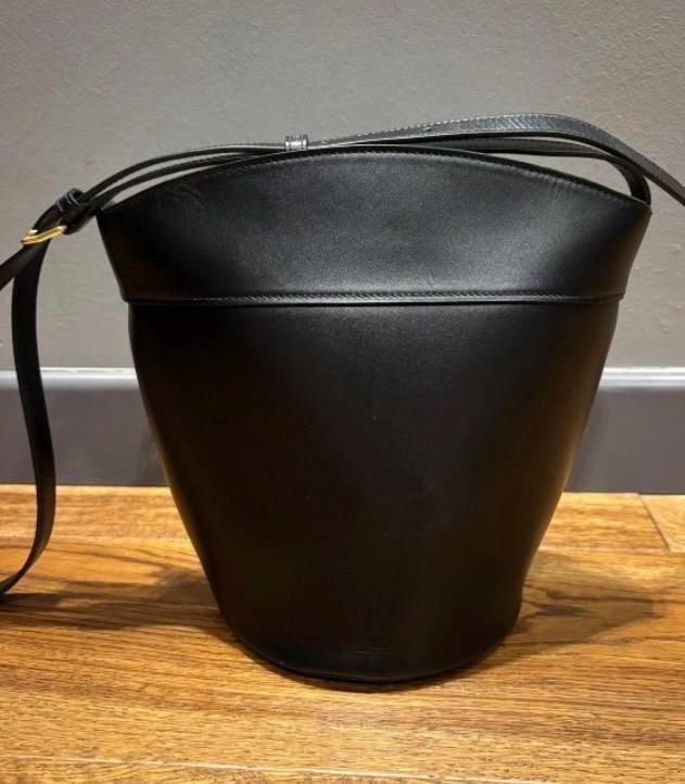 Celine Black Leather Tote
