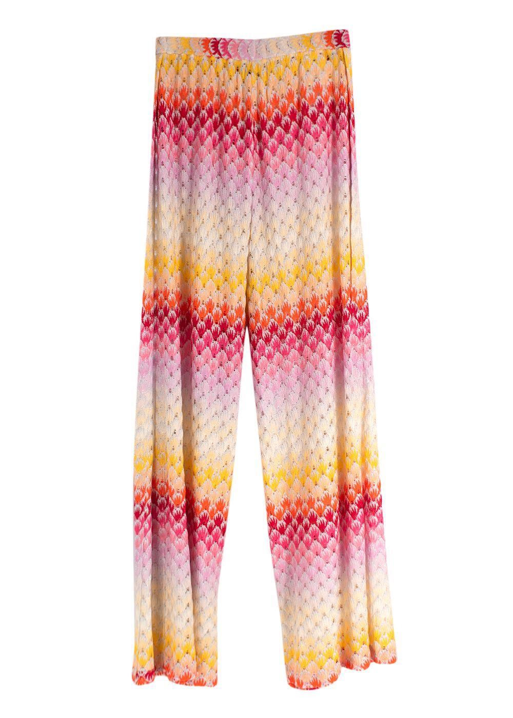 Missoni Multicoloured Side Slit Trousers