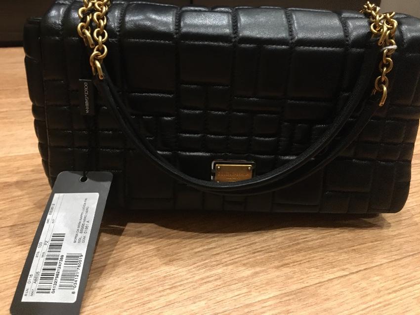 Dolce & Gabbana Black Quilted Leather Shoulder Bag