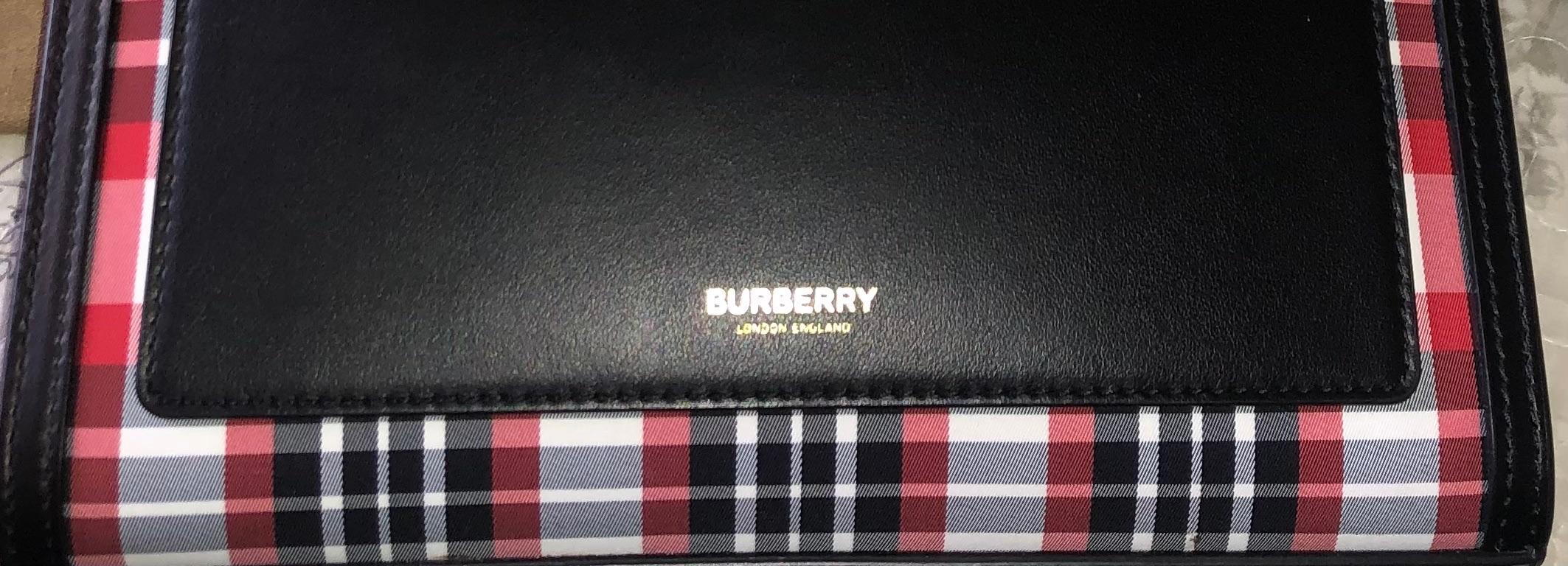 black & red canvas Pocket bag