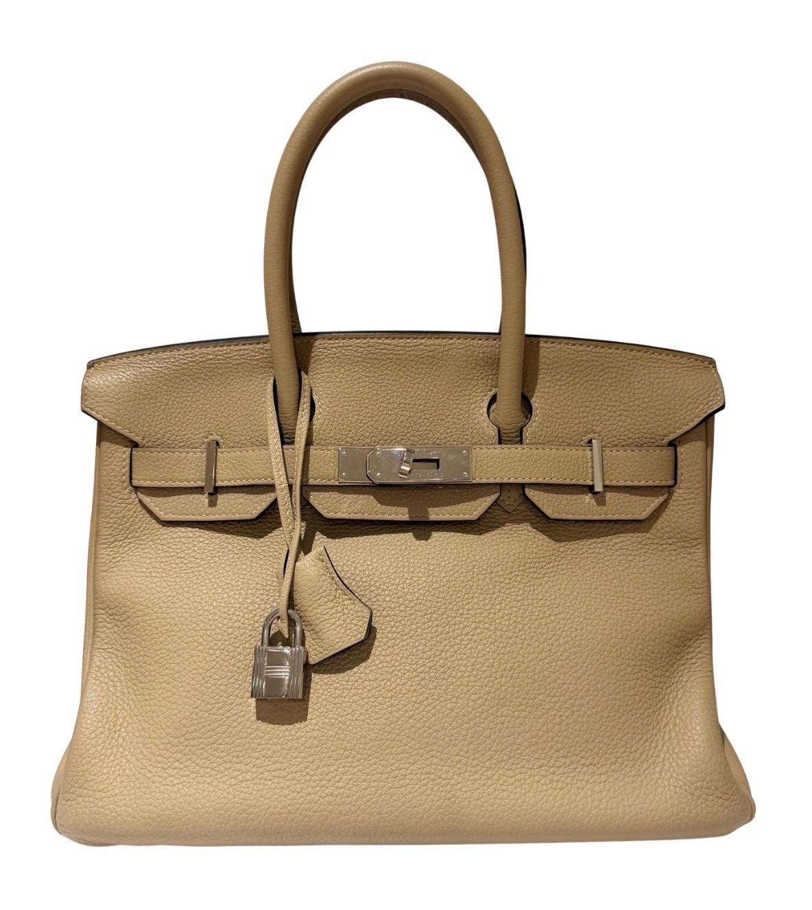 Hermes Trench Togo Leather Birkin 30 Bag