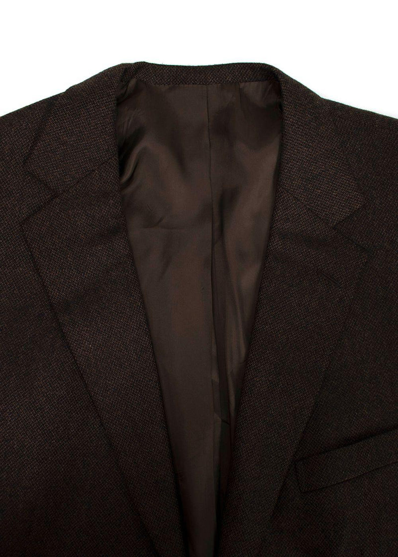 Kilgour Bespoke Tailored Brown Wool Blazer