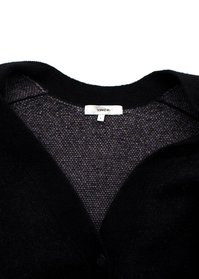Vince Orchid Jacquard Wool, Alpaca & Mohair-Blend Cardigan