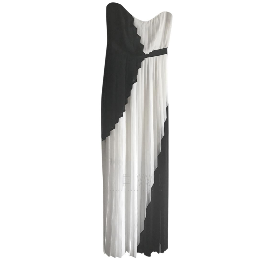 Paul Smith Black Label Pleated Chiffon Gown