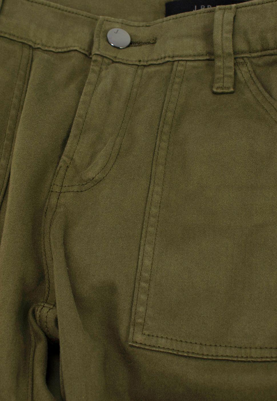 J Brand Khaki Arkin  Ankle Zip Trousers