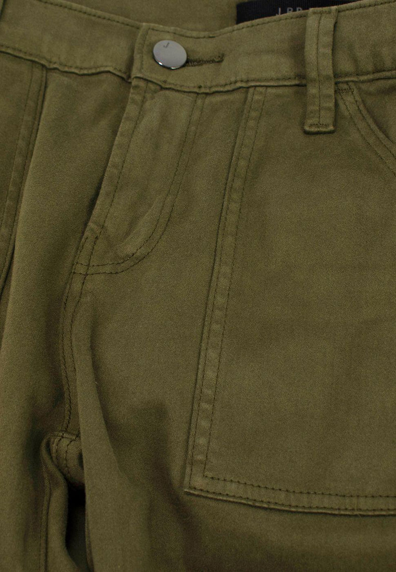 J Brand Khaki Arkin  Ankle Zip Trousers