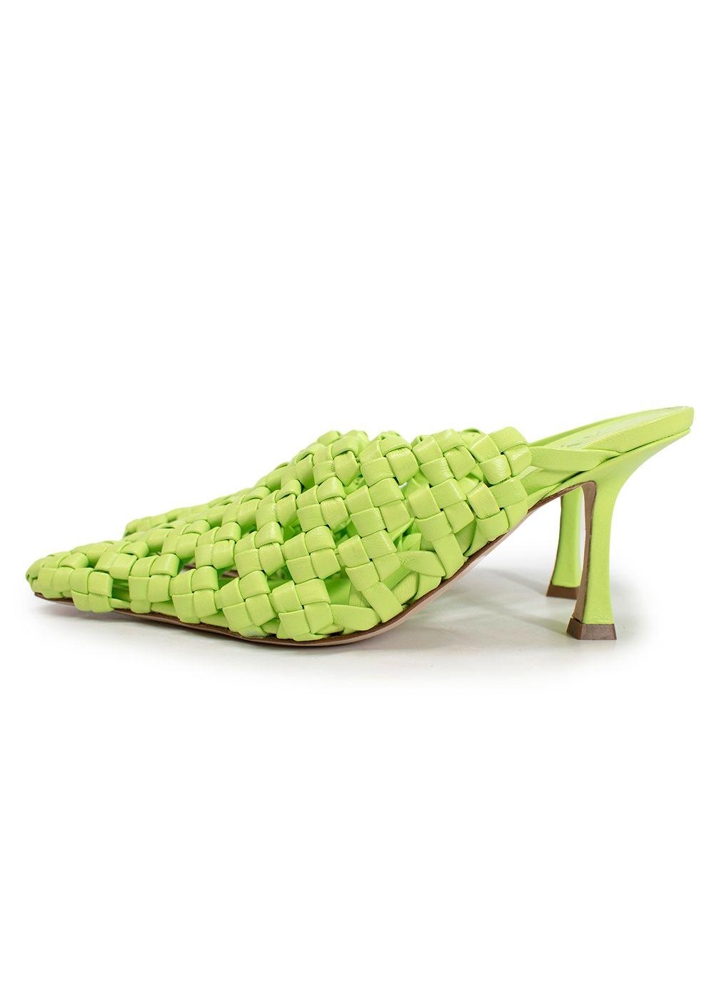 A.W.A.K.E Mode Neon Regina Weaved Mules