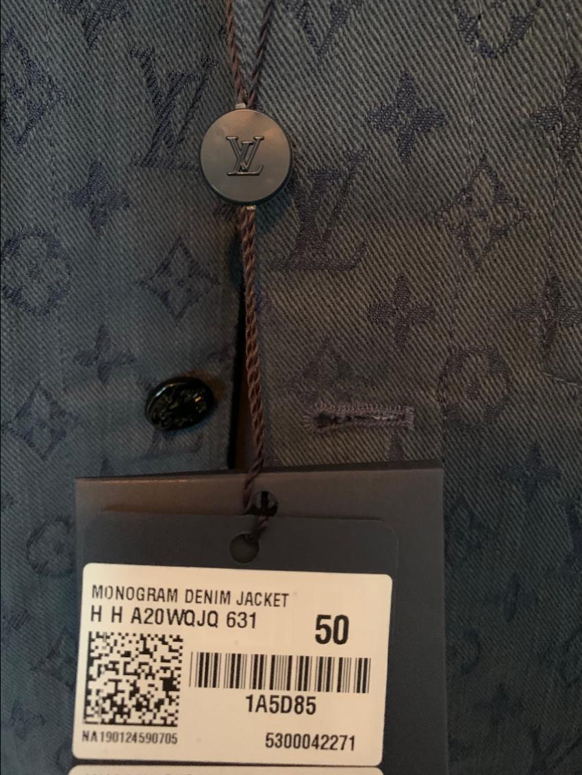 Louis Vuitton Blue Monogram Denim Jacket