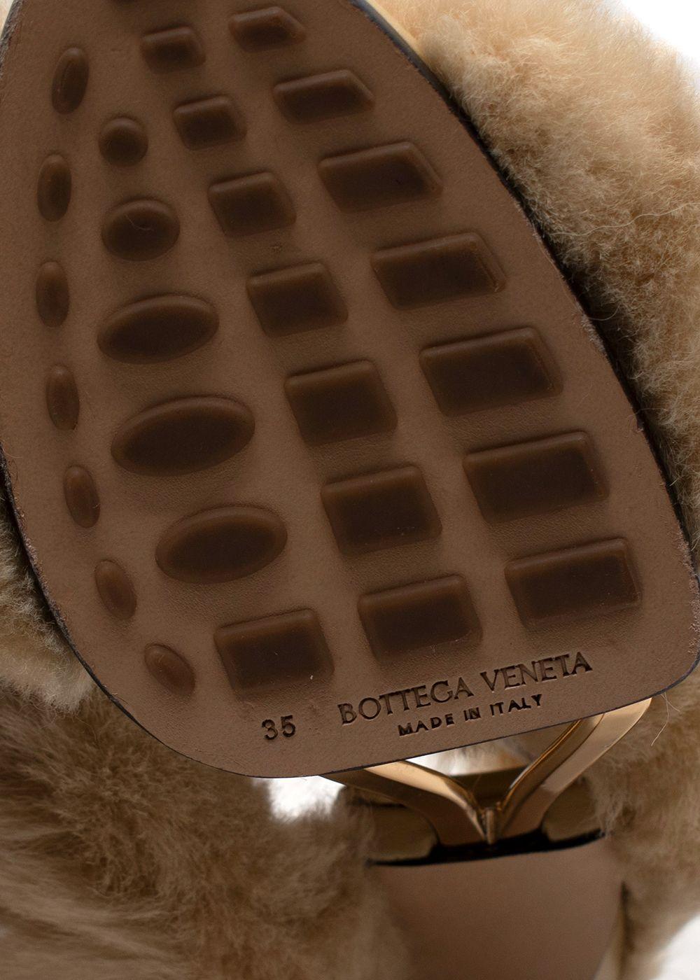 Bottega Veneta The Curve Shearling Sandals