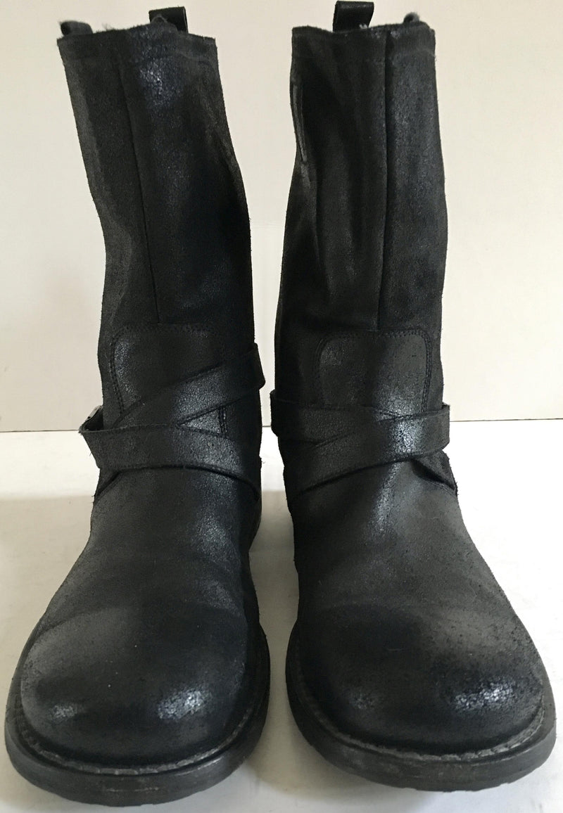 Neil Barrett black mens leather boots