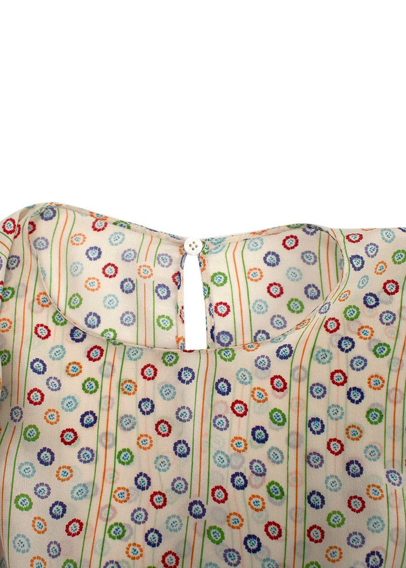 Valentino Multi-Colour Printed Silk Kaftan