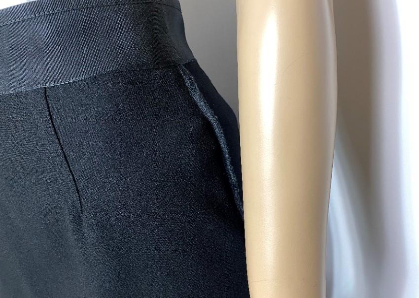 Dolce & Gabbana Stretch Crepe Black Skirt