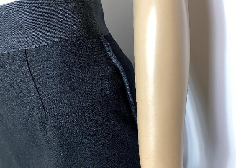 Dolce & Gabbana Stretch Crepe Black Skirt